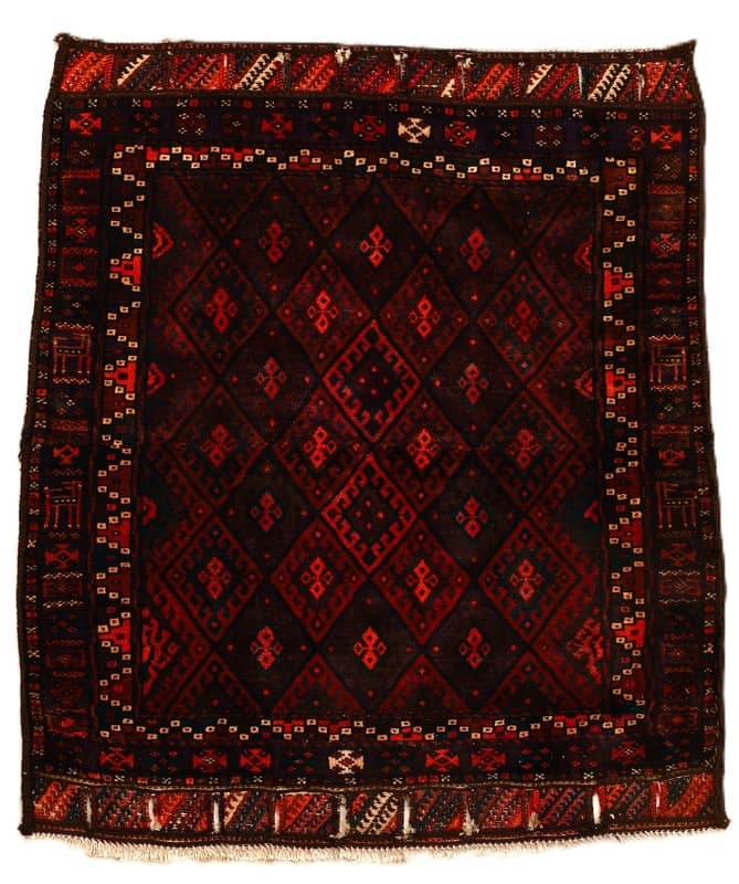 Antike Kurdi Teppich105x102 - Image 1