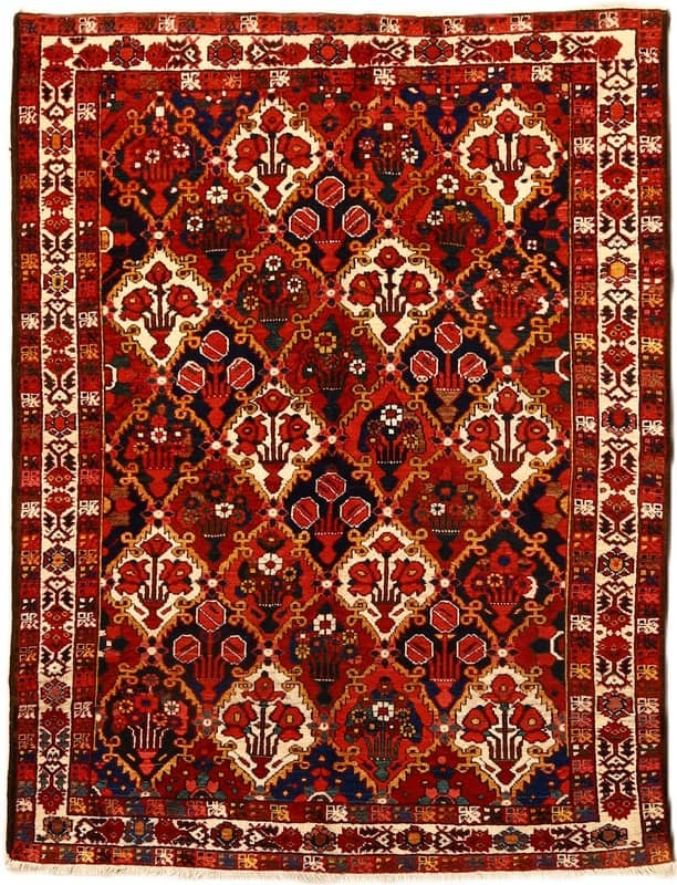 Antique BAKHTIAR Carpet 202x154 - Image 1