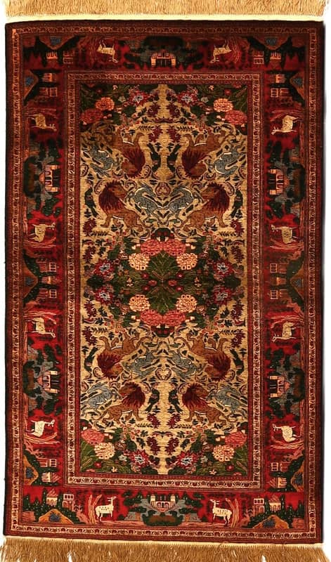 Quchan Seide Teppich 153x94 - Image 1