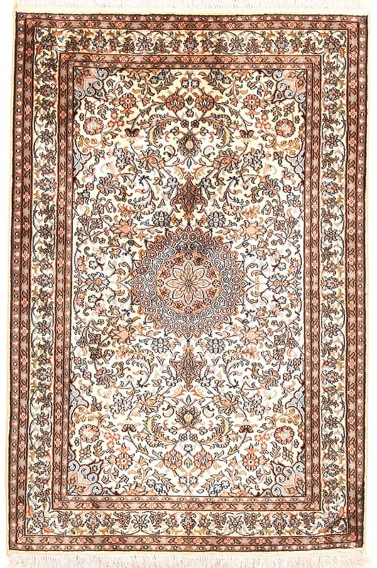 Kahmir Seide Teppich 125x83 - Image 1