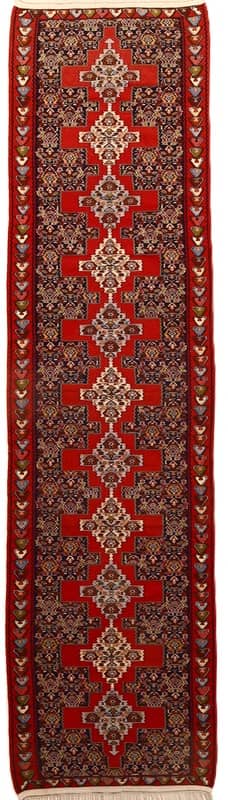 Kilim Seneh Carpet  346x92 - Image 1