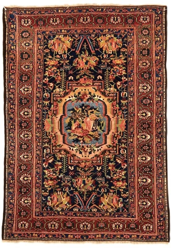 Antike Bakhtiari Farah Dombeh Teppich 211x148 - Image 1