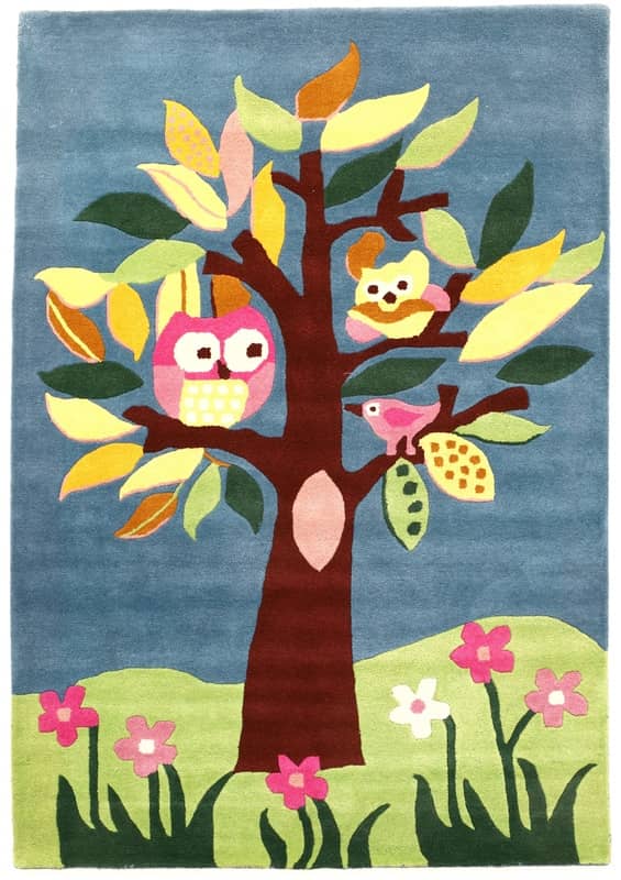 Kinderteppich Baum  Tiere 244x169_0