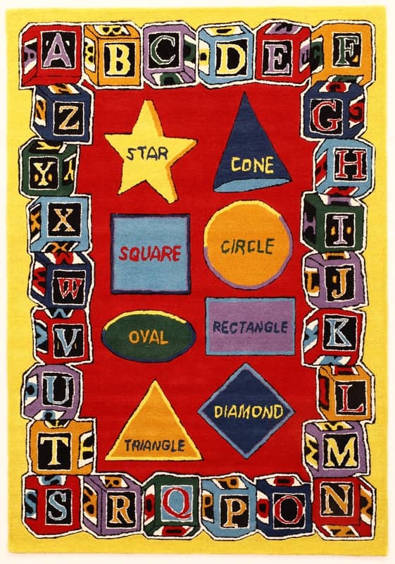 Kids Learning Alphabet  Shapes Carpet 242x169 - Image 1
