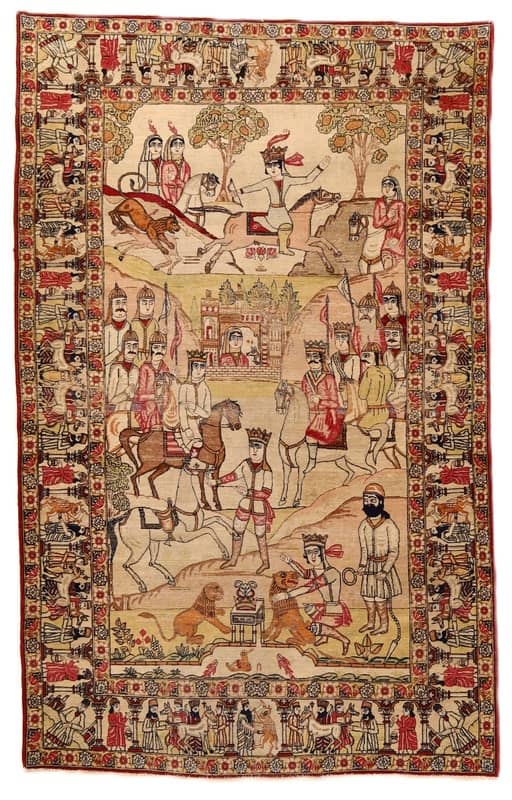 Lawar Antique Carpet  220x139 - Image 1