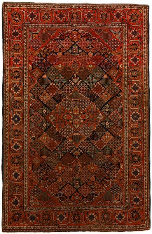 Kashan Antique Carpet  207x133 - Image 1