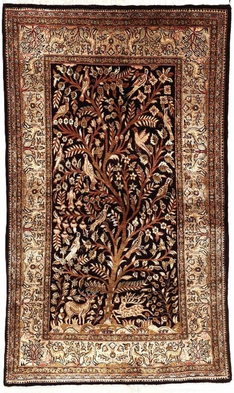 Qum Silk Carpet 130x75 - Image 1