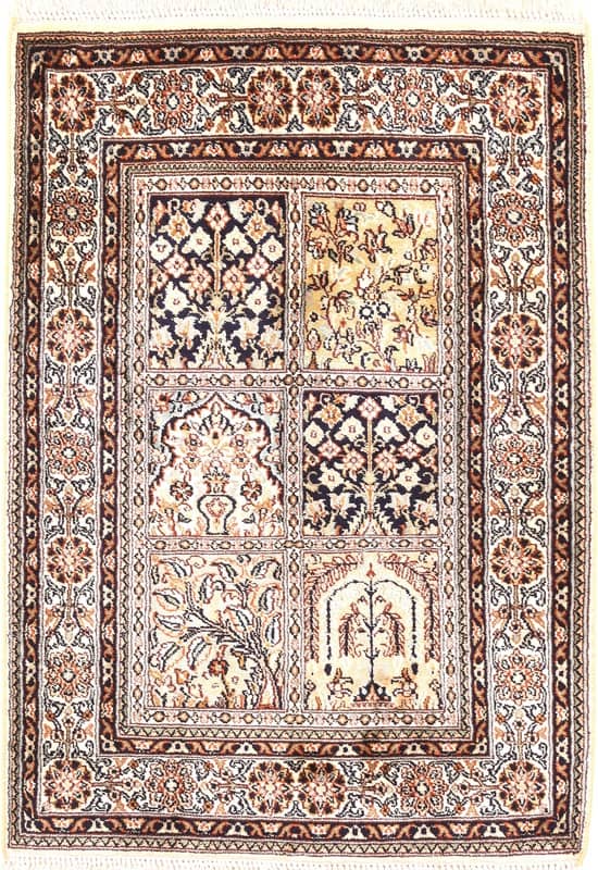 Kahmir Silk Teppich 90x64_0