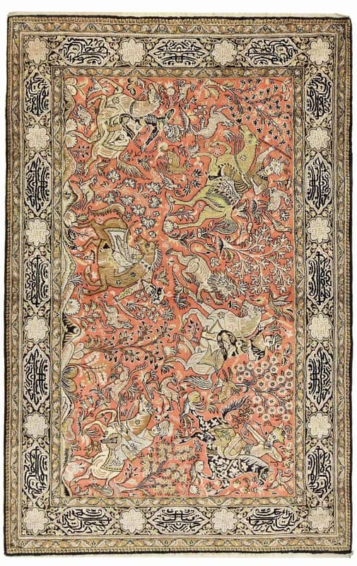 Ghom Silk Carpet 164x104 - Image 1