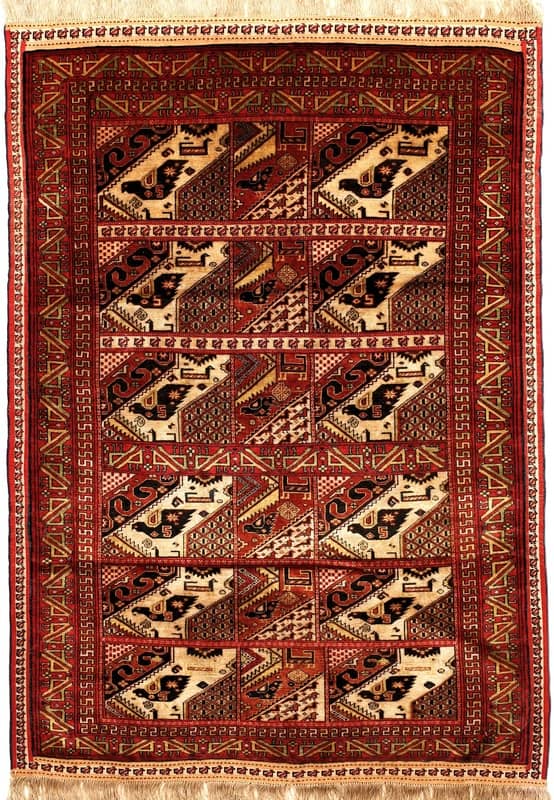 Quchan Seide Teppich 146x103 - Image 1