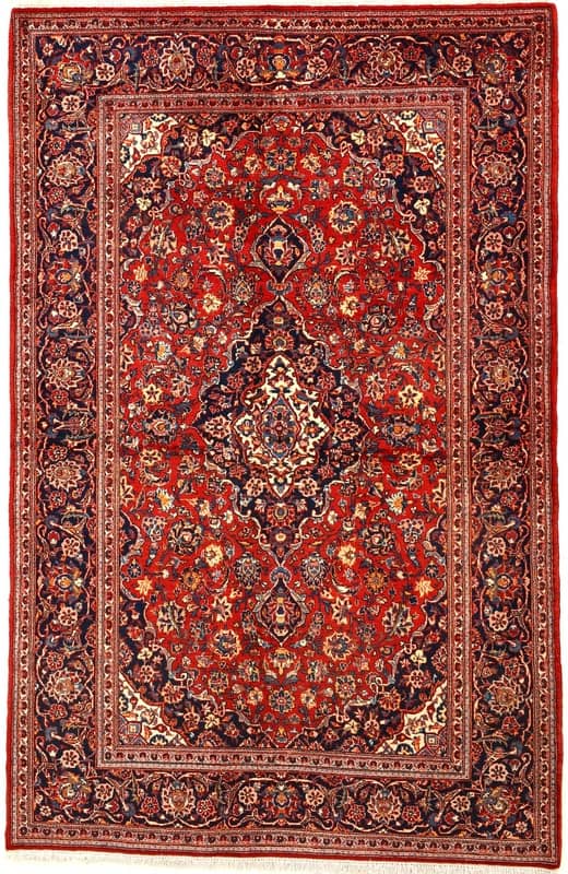 Antik Kashan Teppich 213x138 - Image 1