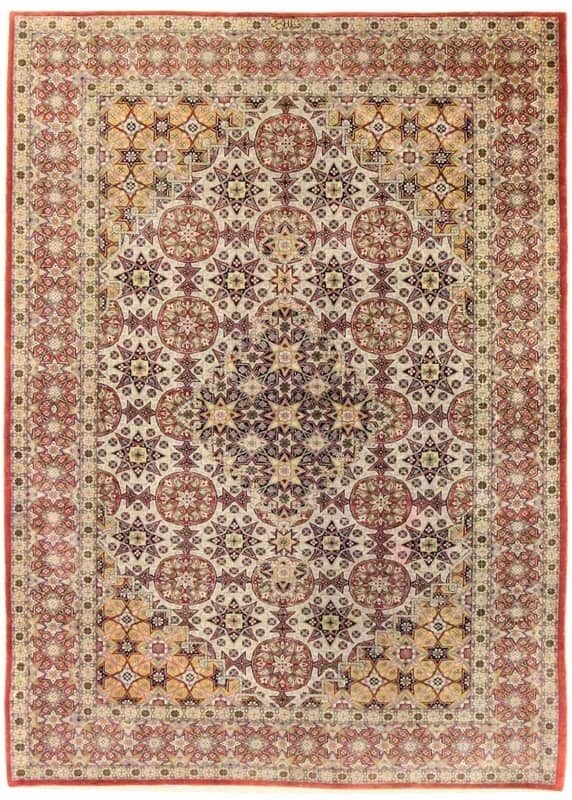 Ghom Silk Carpet 148x105 - Image 1