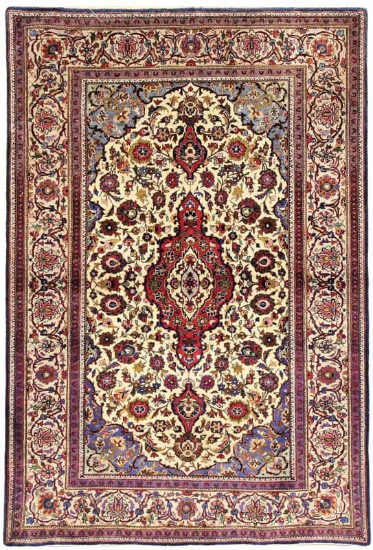 Keshan Silk Carpet 154x103 - Image 1