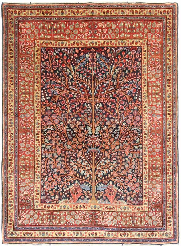 Antike Tabriz Teppich  190x130 - Image 1