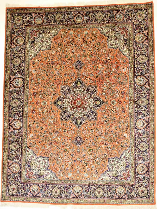 Tabriz 40 Raj Teppich 397x305 - Image 1