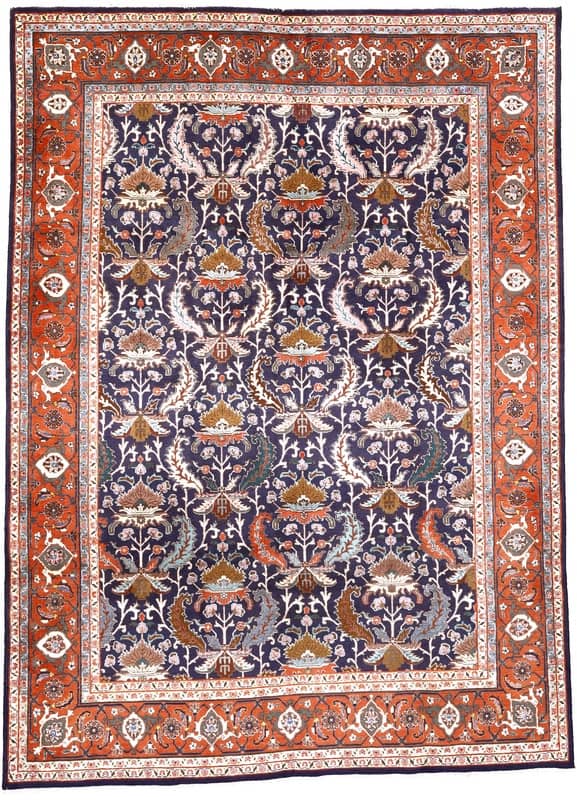 Vintag Antique Tabriz Carpet 303x220 - Image 1