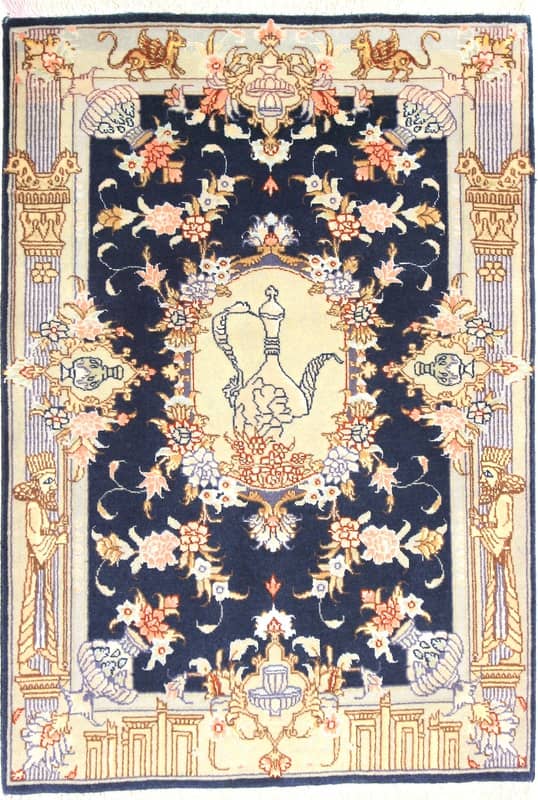 Tabriz 50 Raj Teppich 86x50 - Image 1