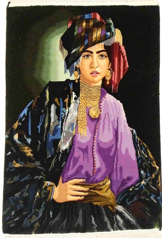 Tabriz 50 Raj Teppich 86x58 - Image 1