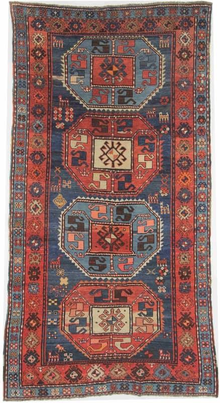 Russisch antique carpet 270x140 - Image 1