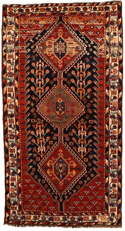 Antique Ghashaghi Carpet 250x137 - Image 1