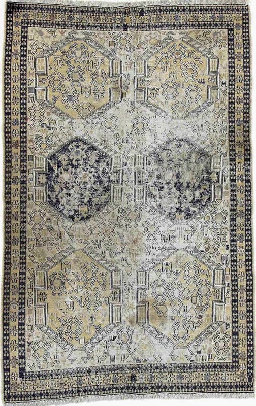 Antike Kelim Fars Alt Teppich 188x121 - Image 1