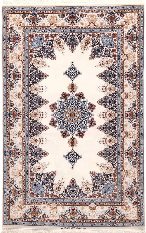 Isfahan Davari Silk Warp carpet 203x130_0