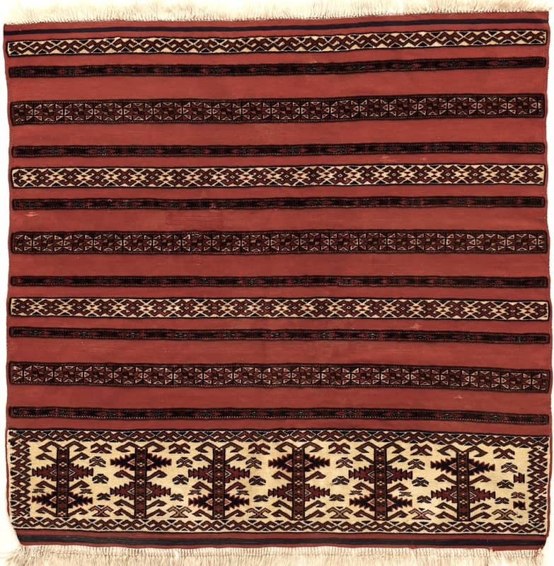 Antike Turkaman Teppich 109x105_0