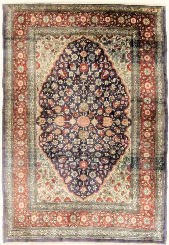 Antike Herike Seide  117x80 - Image 1