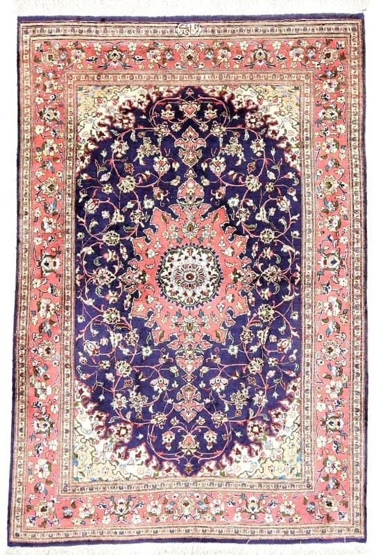 Qom Silk Carpet  148x100 - Image 1
