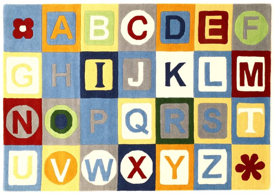 Kids Alphabet ABC Carpet 243x170 - Image 1
