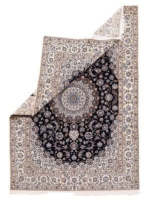 Nain 6 La -Teppich – dunkelblau handgewebt  363x260 - alternate view