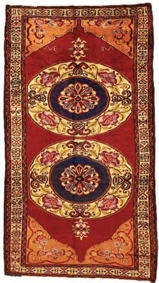 Antique Sarouk Carpet  244x136