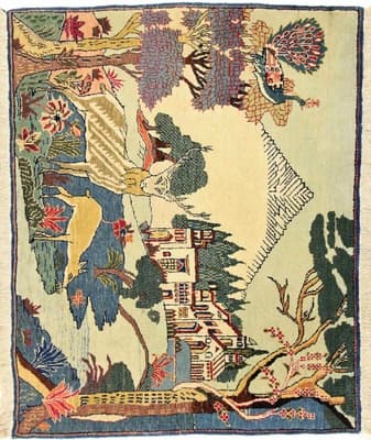 Antique Keshan Carpet 114x73 - alternate view