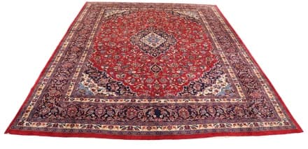 Mashhad Teppiche mit roter Hintergrundfarbe 420x300 - alternate view