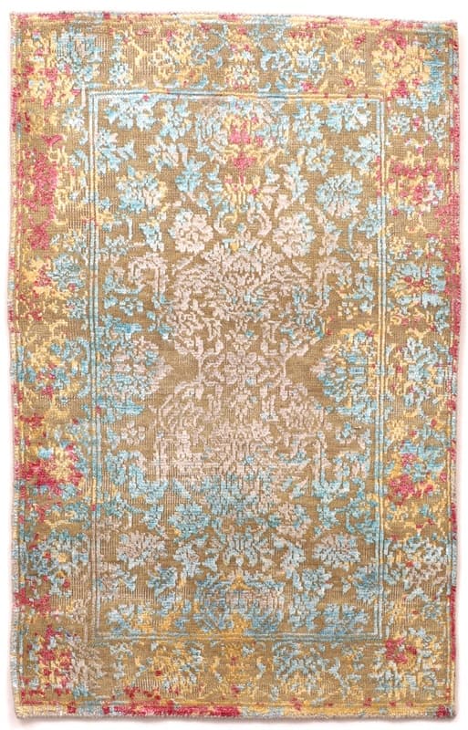 Modern Lotus Teppich 90x58_0