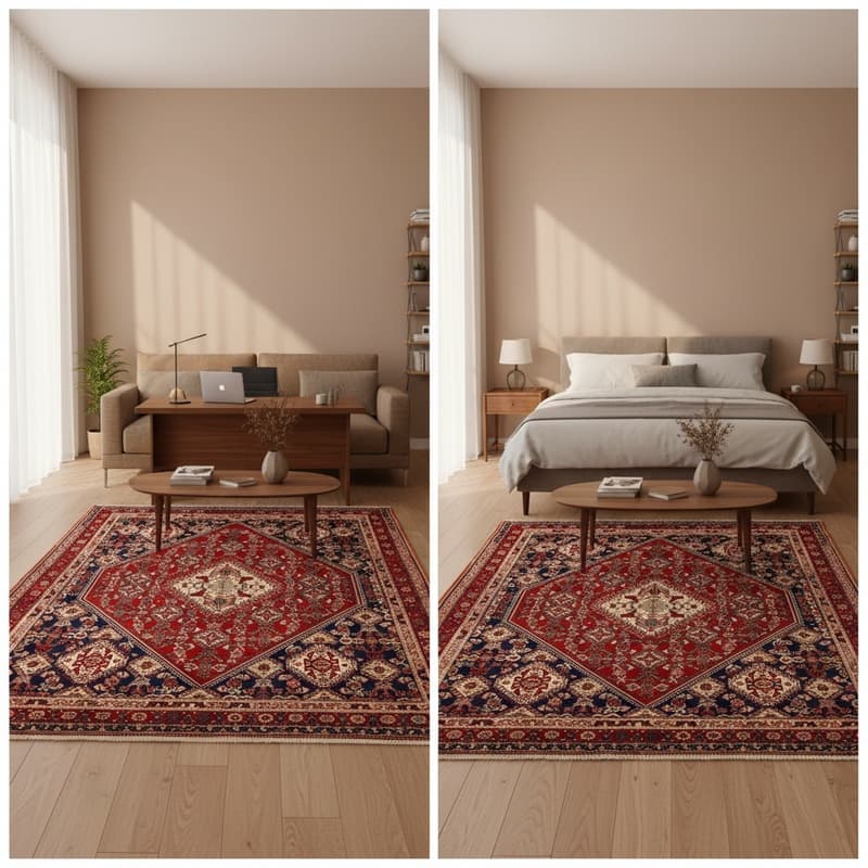 Ghashghai Kashkuli Carpet 201x147 - Image 2