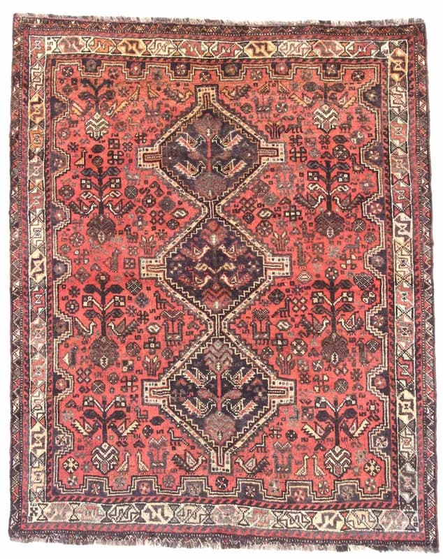 Antike SHIRAZ Teppich 205x166_0