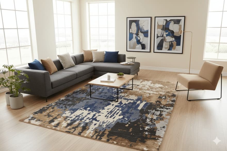 Designer Modern Nepal Teppich 250x155_1