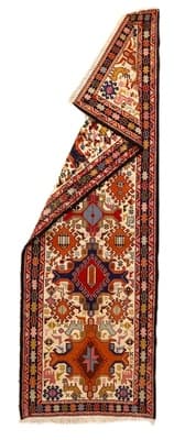 Kelim Silk Carpet  266x88 - alternate view