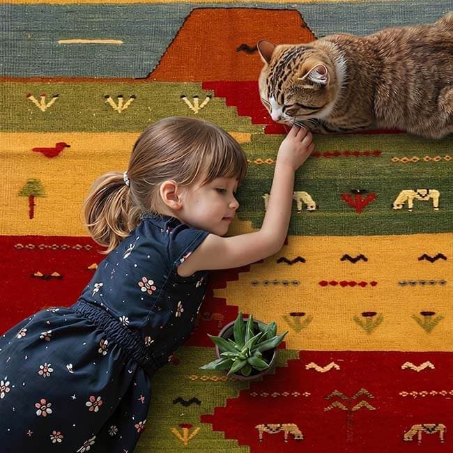 Kilim Carpet 113x80