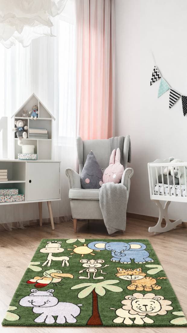 Kinderteppich Tierwelt