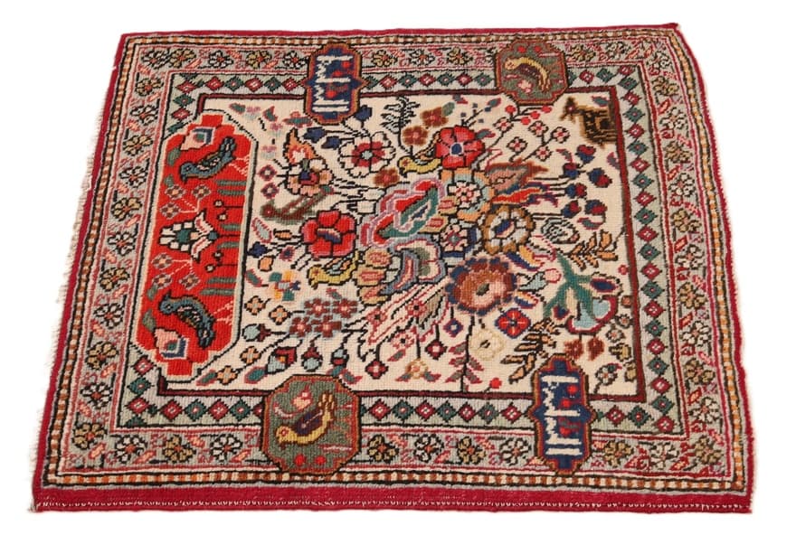 Antike  Tabriz Teppich  65x56 - Image 3