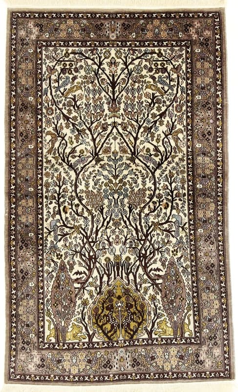 Kashmir Silk Carpet 153x90