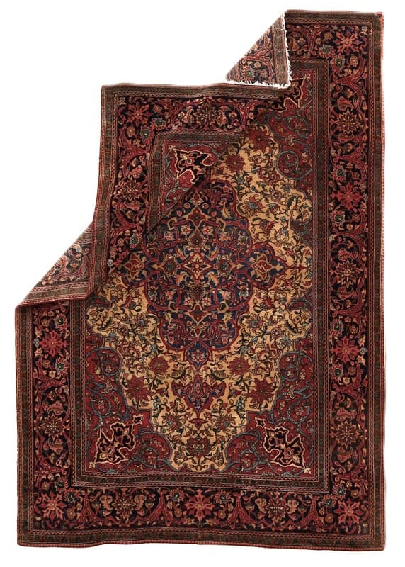 Antique Isfahan Carpet 203x142