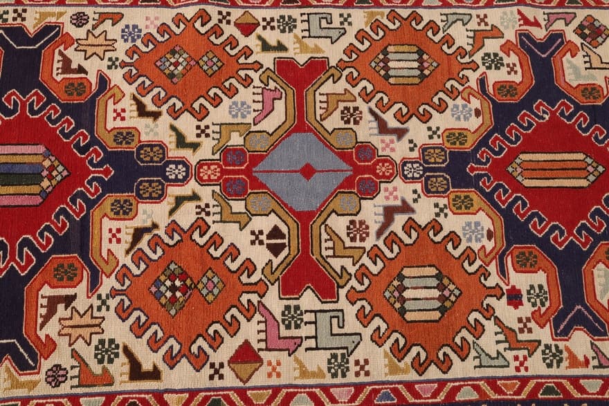 Kelim Seide  Teppich 266x88