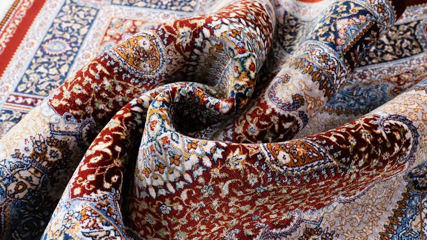 Qom  Dahlia Carpet 90x60 - Image 2