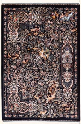 Qom Huntingground Carpet 90x60