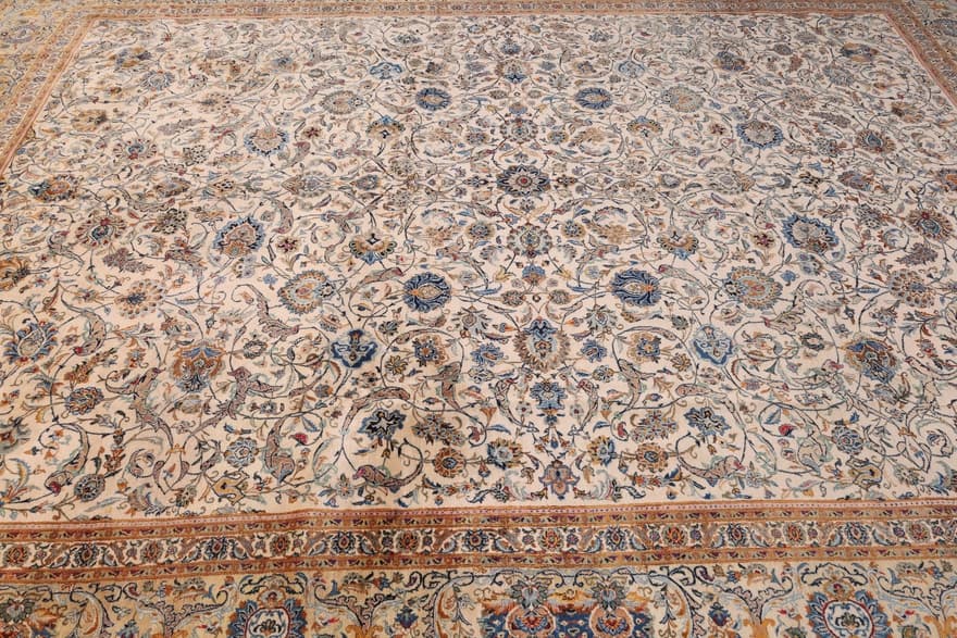 Antique Kashan Carpet  454x330 - Image 3