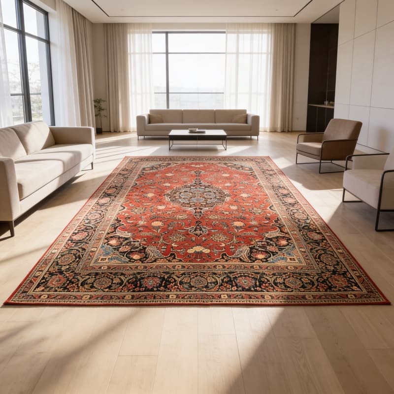 Keshan Antique Carpet 481x315 - Image 2