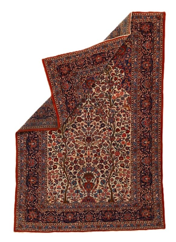 Kashan Antik  Teppich 343x230